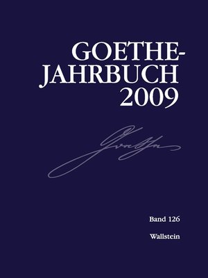 cover image of Goethe-Jahrbuch 126, 2009
